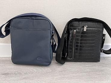 Сумкалар: Барсетки Lacoste и искусственный кожа 1) Темно‑синяя сумка Lacoste: - — 1
