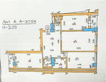 Кыймылсыз мүлк: 3 бөлмө, 81 м², Элитка, 4 кабат, Евроремонт — 2