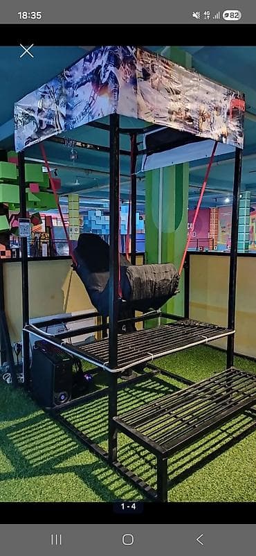 Аттракцион “VR-качели/симулятор” на металлическом каркасе Описание: -