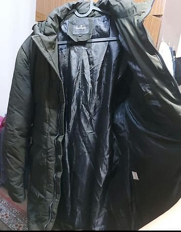 Шымдар: Хорошее состояние Зимняя мужская парка, цвет темно‑оливковый — 4