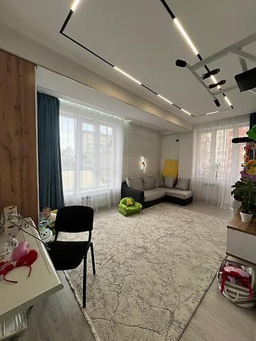 Недвижимость: 1 комната, 48 м², Элитка, Кок-Жар ж/м Элитка, 2 этаж, Евроремонт — 5