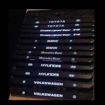 крепление для номера: Ledramki Ледрамки Номерные рамки с освещением логотипа #автонаклейки — 3