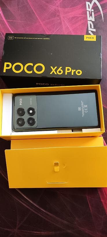 pixel pro: Poco X6 Pro 5G, Б/у, 512 ГБ, цвет - Черный, 2 SIM — 2
