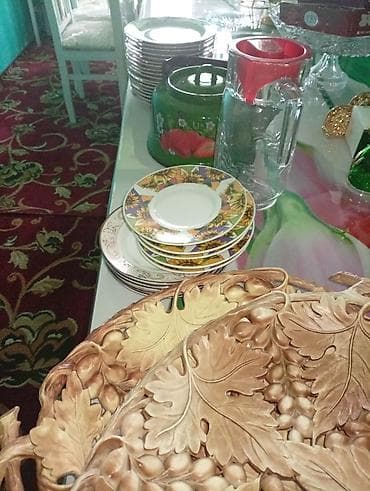 кухонная посуда: Набор для сервировки стола: - Кувшин из прозрачного стекла с — 6