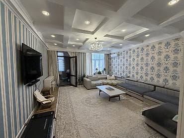 3 комнаты, 121 м², Ала-Арча ТРЦ Элитка, 8 этаж, Евроремонт — 1