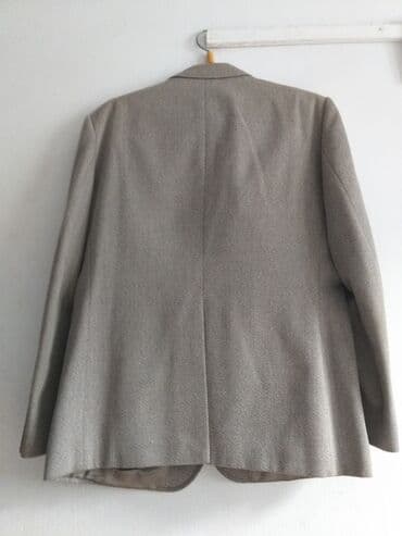 костюм купить: Мужской Костюм двойка импортный Серый диагональным рисунком размер — 2