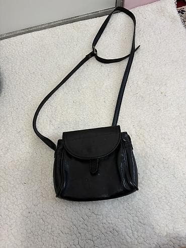 барсетка кожанная: Маленькая сумка через плечо из натуральной кожи (Genuine Leather, Made — 1