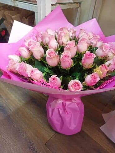 розы цветы: 101 и 51 роза готовый букет 🌹акция акция‼️‼️‼️ — 12