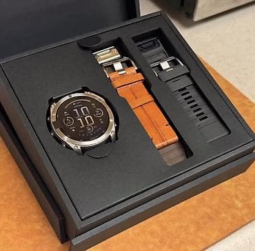 poco s75: Смарт‑часы Garmin Fenix (серия с металлическим безелем) в фирменном — 1