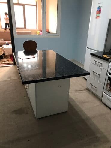 столешницы в ванную на заказ: Продаю Островок. Турецкий белый акрил. Чёрный Столешница — 4