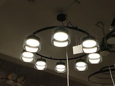 Люстра потолочная LED в современном стиле - Конструкция: круглая