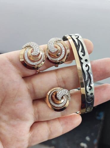 эксклюзивные свадебные пригласительные: Серебро 925 пробы с напылением золото Серебряный Комплект+ Билерик — 7