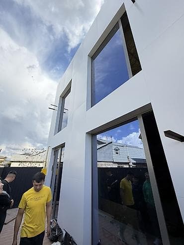 зоны отдыха: Современный двухэтажный дом в стиле минимализм с панорамным — 2