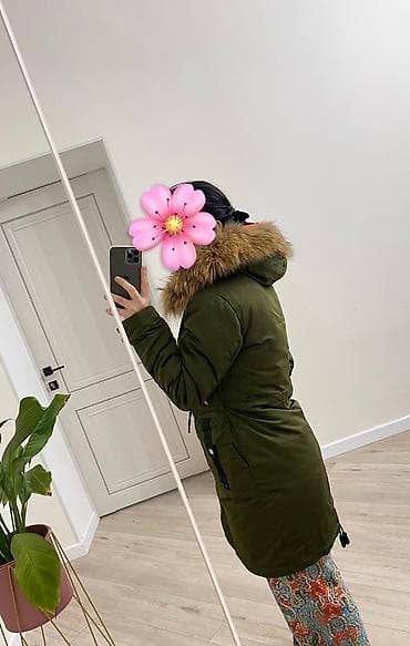 енот: Пуховик, Длинная модель, С мехом, M — 2