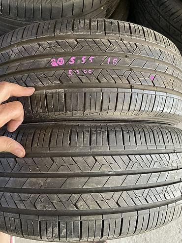Шины 205 / 55 / R 16, Лето, Б/у, Пара, Легковые, Корея, Hankook — 1