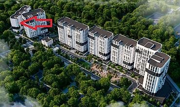 Квартиры: 2 комнаты, 74 м², Южная Магистраль Элитка, 9 этаж, ПСО (под самоотделку) — 3