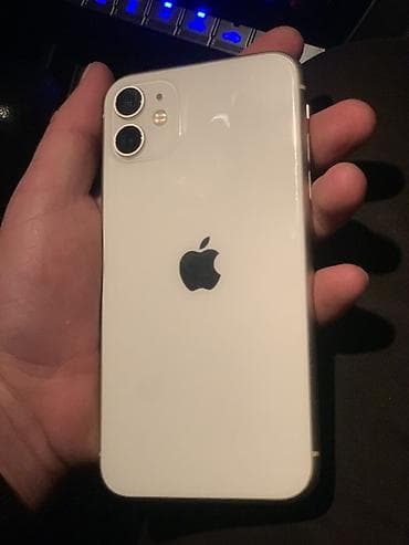 IPhone 11, Б/у, 128 ГБ, Белый, 71 %