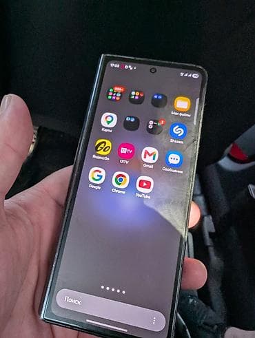sd disk: Samsung Galaxy Z Fold 4, Б/у, 256 ГБ, цвет - Черный, 2 SIM — 1