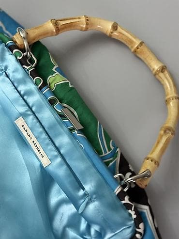 mackbook air: Винтажная сумка Y2K Banana Republic с бамбуковой ручкой в идеальном — 2