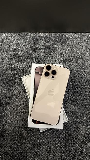 iphone 7 osh: IPhone 16 Pro Max, Б/у, 512 ГБ, Desert Titanium, Коробка, 88 % — 1