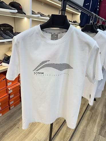 badfive: Мужская футболка, M, L, XL, Li-Ning, Новый, цвет - Белый, Самовывоз — 3