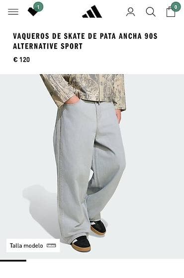 Джинсы: Продаются Широкие джинсы ADIDAS мужские ( новые с биркой) Размер 35 — 1