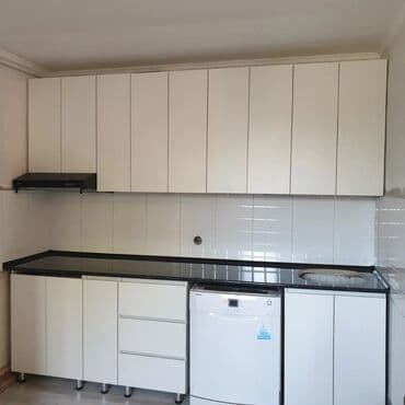 ламинированные столешницы для кухни цена: Ашкана гарнитуру, Жаңы, түсү - Ак, ДСП, Акысыз жеткирүү — 6