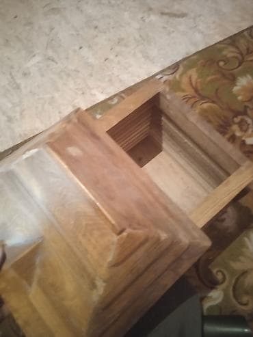 ош зеркало: Деревянная шкатулка-домик ручной работы - Материал: натуральное — 1