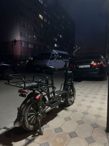 кемпинг дом на колесах: Электрический скутер-гибрид (городской карго) - Компактная рама с — 2