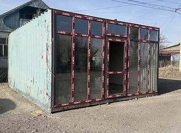 сстроительная бытовка в аренду: Павильон/киоск из металлокаркаса с панорамным остеклением(40 тоник — 10