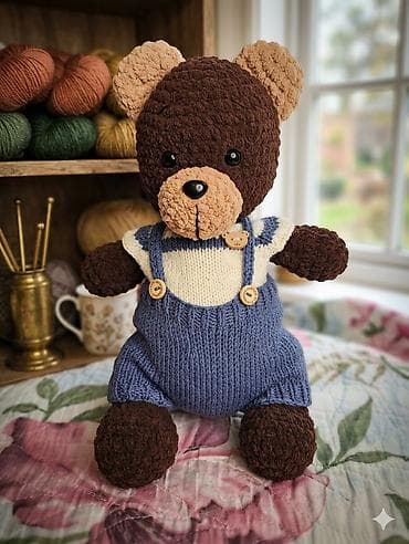 тедди памперс: 🧸 Вязаные плюшевые игрушки ручной работы — оригинальный и душевный — 10