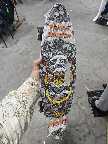 Пенниборд (круизер) с рисунком “Human Skeleton” - Тип: компактный