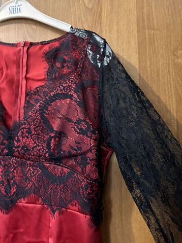 коктейльные платья с открытыми плечами: Вечернее платье, Русалка, Длинная модель, Атлас, С рукавами, Корсет, L, XL — 5