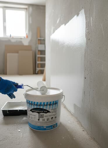 ковры резиновые: Латексная гидроизоляция Waterproof-300 в ведре объемом 5 кг — 1