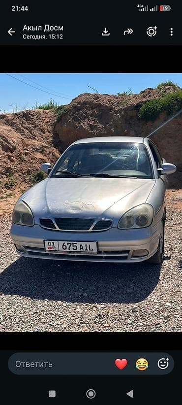 tivoli машина: Daewoo Nubira: 1999 г., 1.5 л, Механика, Бензин, Седан — 7