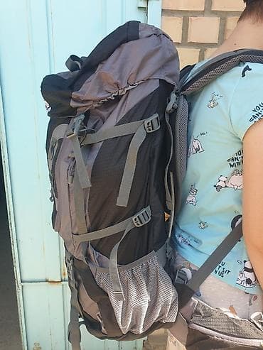 Спорт и хобби: Походный рюкзак JINSHIWQ, объем 80 л. - Вместительный главный отсек с — 2