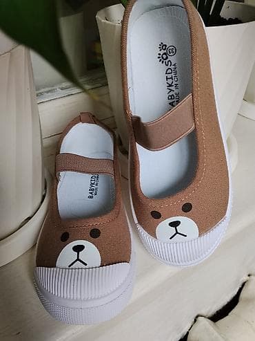 басаношки для девочек: Детские текстильные балетки BABYKIDS с мордочкой мишки - Тип: легкие — 2