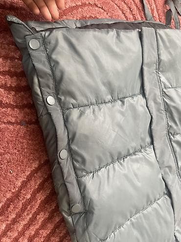 Кофты, свитеры: Зимняя теплая куртка VEPSAEC. 42 размер, Цвет: серо-голубой. б/у — 3
