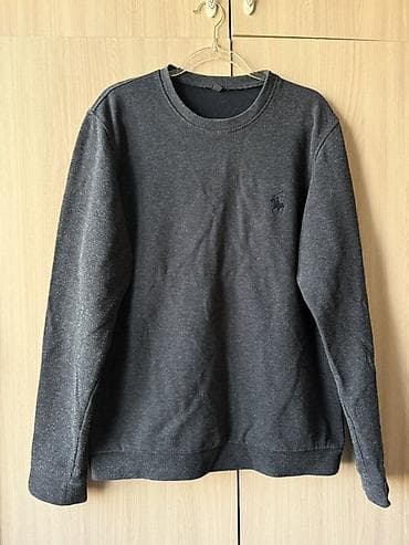 мужской джемпер на молнии: Тёмно-серый мужской свитшот с круглым вырезом. - Материал: мягкий — 2