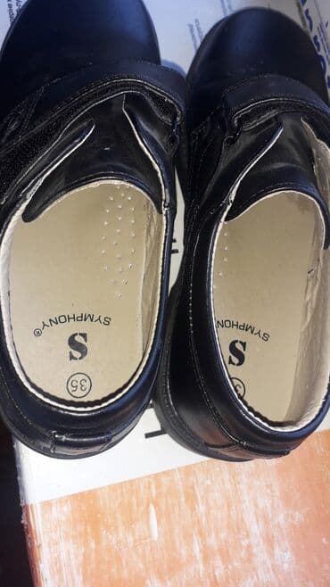 обувь в школу: Мужские туфли, 37, Новый, цвет - Черный, Самовывоз — 2