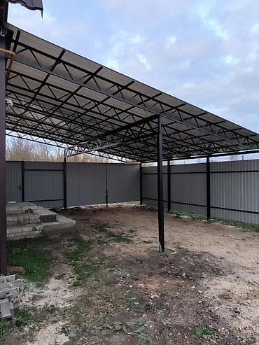 яшик для ключей: Навес, Односкатный, Металл, Профнастил, Новый, Установка — 4