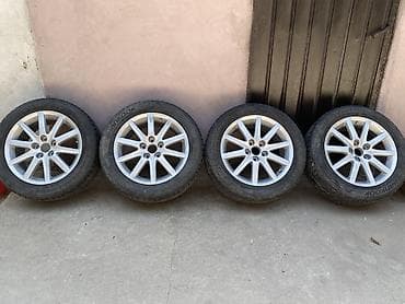 Дөңгөлөктөр монтажда 225 / 55 / R 17, Кыш, Колдонулган, Комплект, Жеңил унаалар, Куйма, тешиктери - 5 — 1