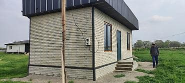 купить мобильный дом: Одноэтажный дом модульного типа - Фасад: облицовка под светлый — 3