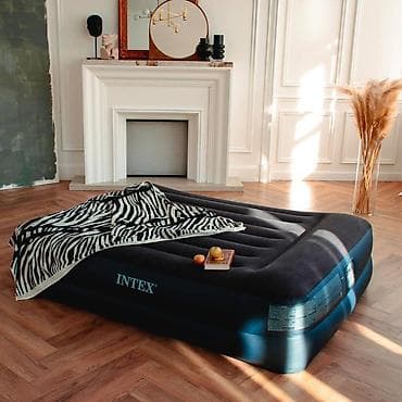 Надувная кровать, Новый, Двухстворчатая, Intex, длина - 203 см at lalafo.kg Надувная кровать, Новый, Двухстворчатая, Intex, длина - 203 см