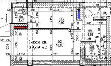 фучика 18 а: 1 комната, 40 м², Элитка, парк Фучика Элитка, 10 этаж, ПСО (под самоотделку) — 3