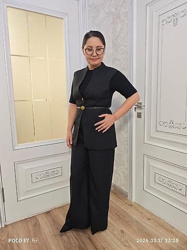 Спецодежда: Женский костюм-двойка с жилетом и широкими брюками - Комплектация — 1