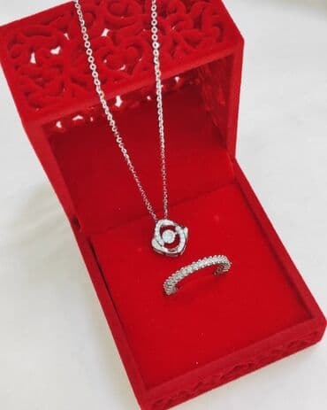 свадебные наборы ручной: Цепочка+ кольцо Италия Серебро 925 пробы Цена за Набор Есть доставка — 1