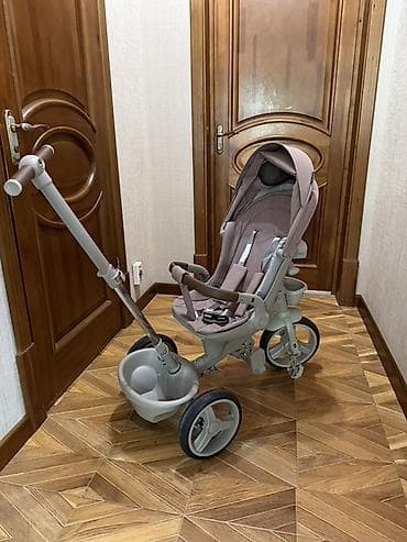 Детские велосипеды: Детский трехколесный велосипед-трансформер с родительской ручкой и — 2