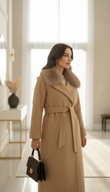 липотрим как отличить подделку: Пальто, Зима, Длинная модель, С поясом, M — 2