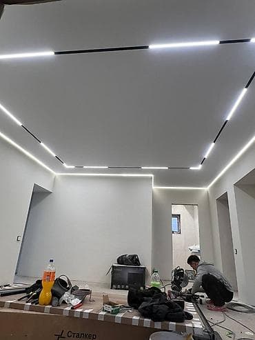 натижной потолок: Натяжной потолок Матовое Монтаж — 7